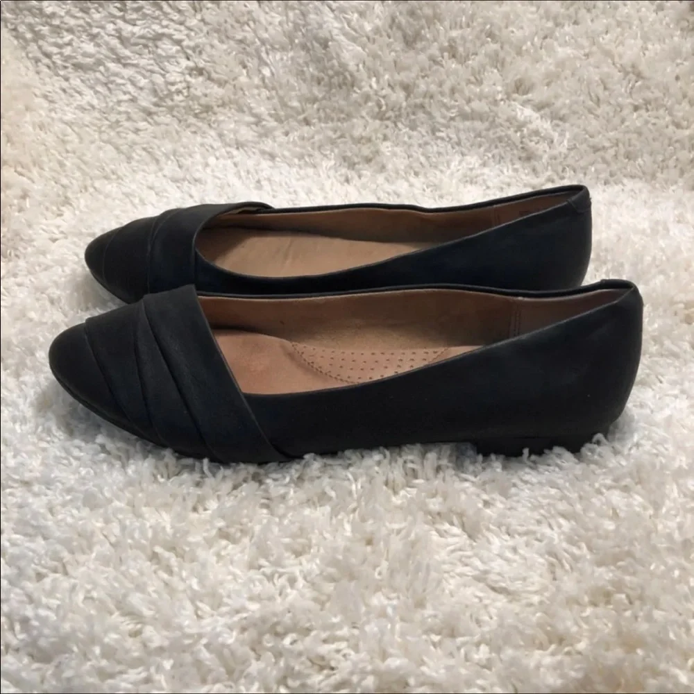 Sonoma‎ Shoes Women’s Size 10M Flats  Slip On Black Pointed Toe
